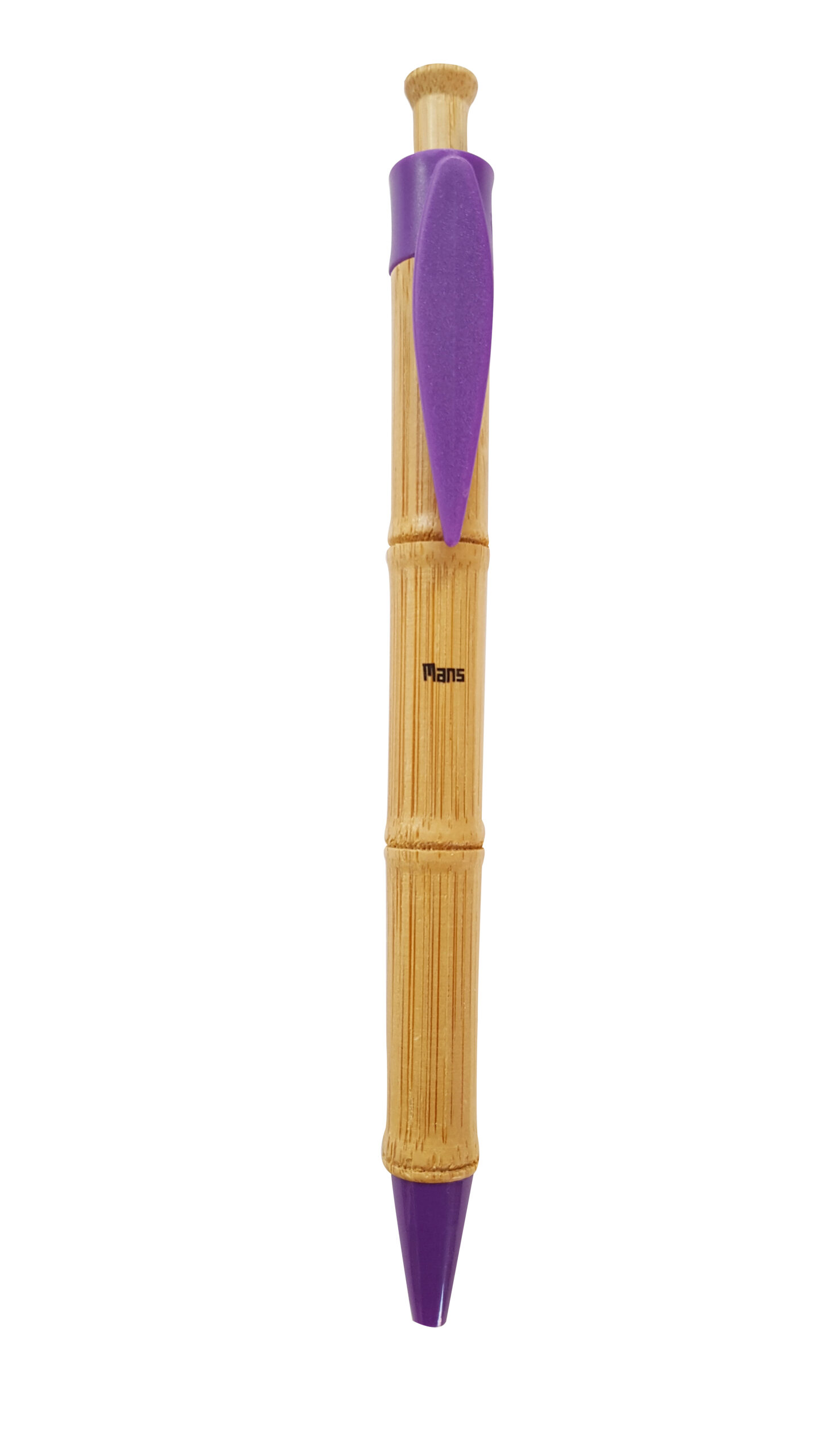 Penna in Bamboo Mod Pb427 Colore Viola Refil Blu