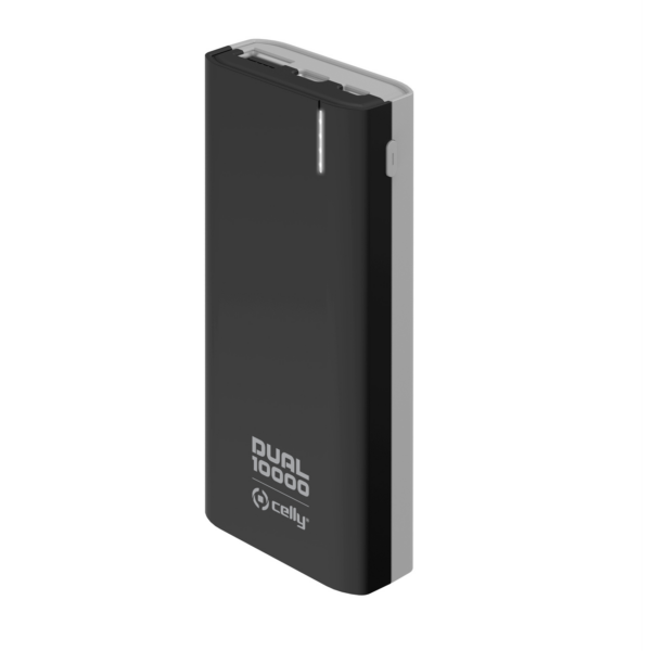 Powerbank Dual 10000mah Bk Celly Pbdual10000bk 8021735755357