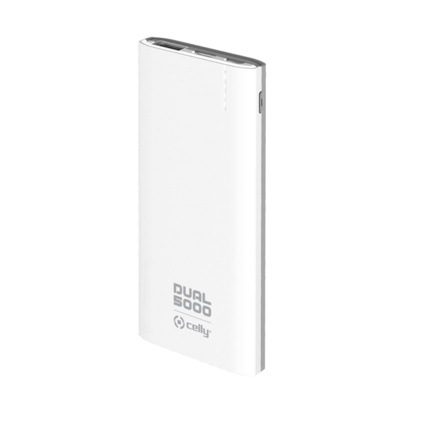 Powerbank Dual 5000mah Wh Celly Pbdual5000wh 8021735755340