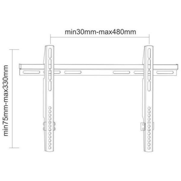 Supporto Parete Plasma W040black Newstar Plasma W040black 8717371443634