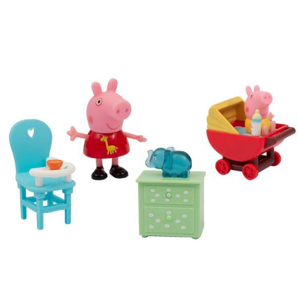 Peppa Pig Playset Stanze 2pers Giochi Preziosi Ppc43300 8056379115311