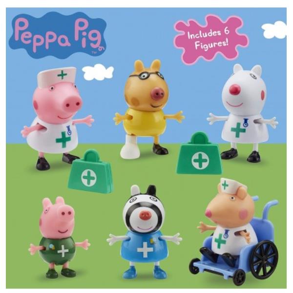 Peppa Pig Set 6 Pers Dott Inf Giochi Preziosi Ppc95000 8056379116325