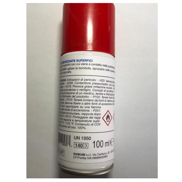 Spray Igienizzante Superfici 100ml Gel Ps100h 806891530387