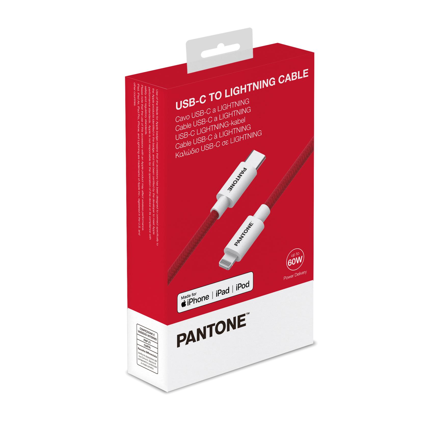 Pantone Usbc Light Cable Red Pantone Pt Ctl002 5r1 4713213365854