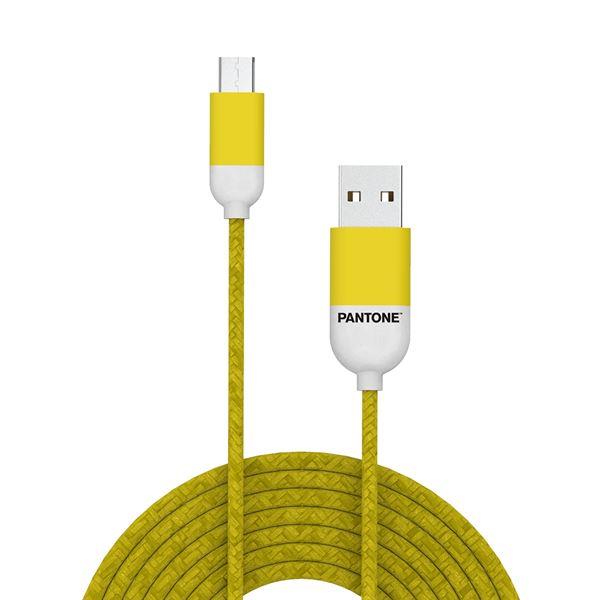 Microusb Cable Yellow 1 5 Mt Pantone Pt Mc001 5y 4713213361153