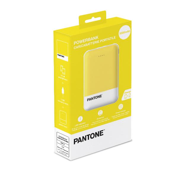 Powerbank Yellow1 Pantone Pt Pb5000y1 4713213365144