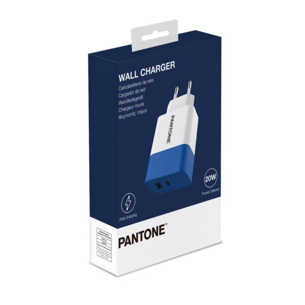 Pantone Travel Charger 20w Navy Blu Pantone Pt Pdac02n 4713213365762