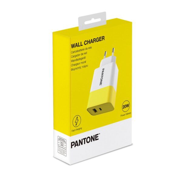 Pantone Travel Charger 20w Yellow Pantone Pt Pdac02y 4713213365748