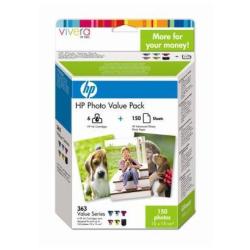 Hp 363 Photo Pack 10x15 150fg Bl Hp Inc Q7966ee 301 884962920879