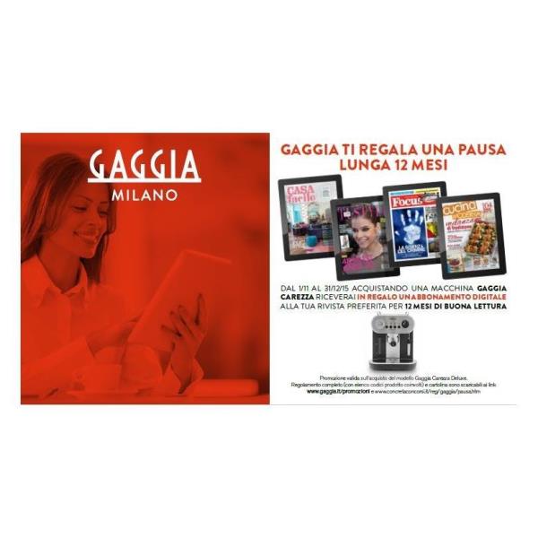 Gaggia Macchina Carezza Deluxe Gaggia Ri8525 01 8012335912417