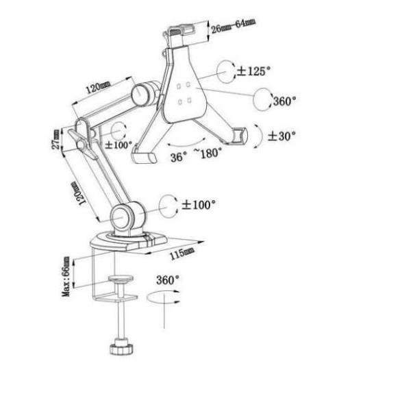 Supp Univers Snod Tavolo X Table Nilox Ro17 99 1151 7611990121830