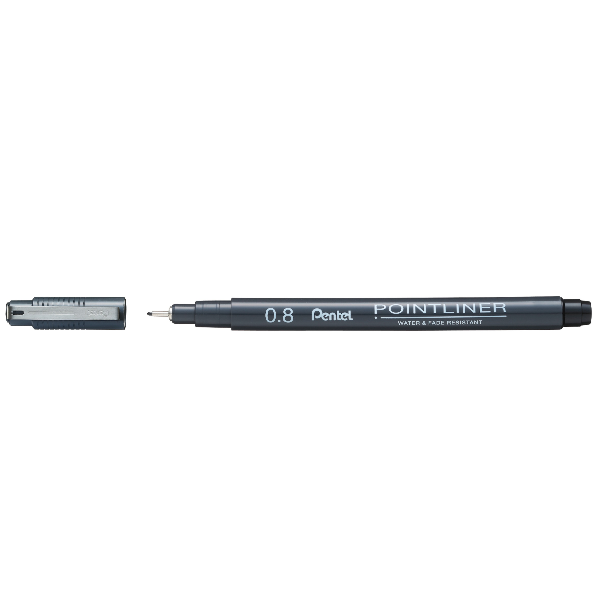 Pointliner Nero Punta 0 8 Pentel S20p 8a 884851041982