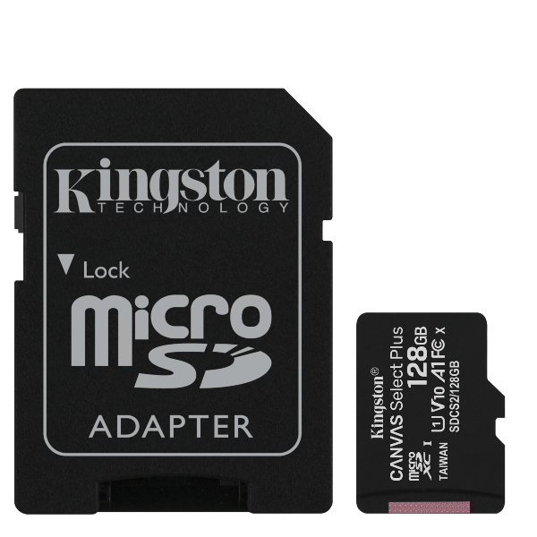 128gb Micsd Canvaselectplus Adp Kingston Sdcs2 128gb 740617298703