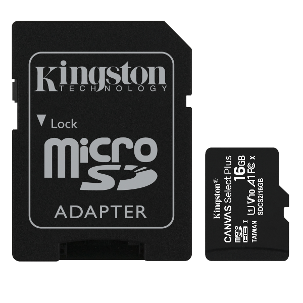 16gb Micsd Canvaselectplus Adp Kingston Sdcs2 16gb 740617297300