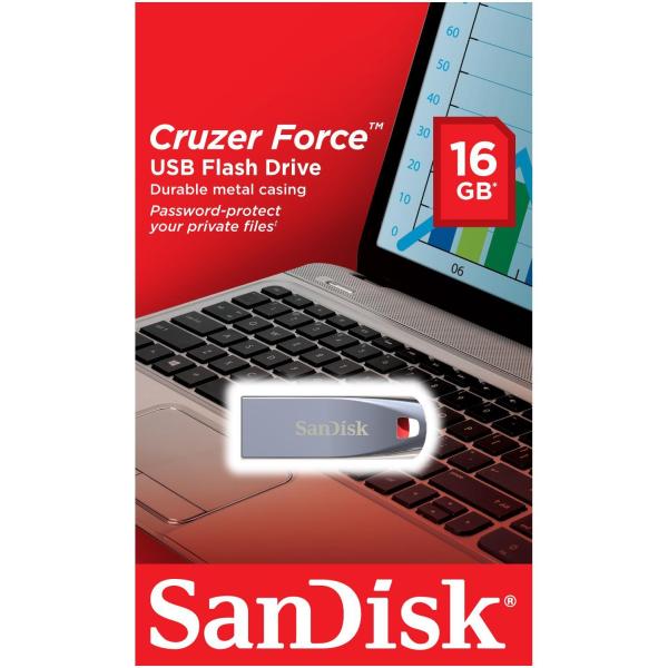 Chiavetta Usb Cruzer Force 16gb Sandisk Sdcz71 016g B35 619659091392