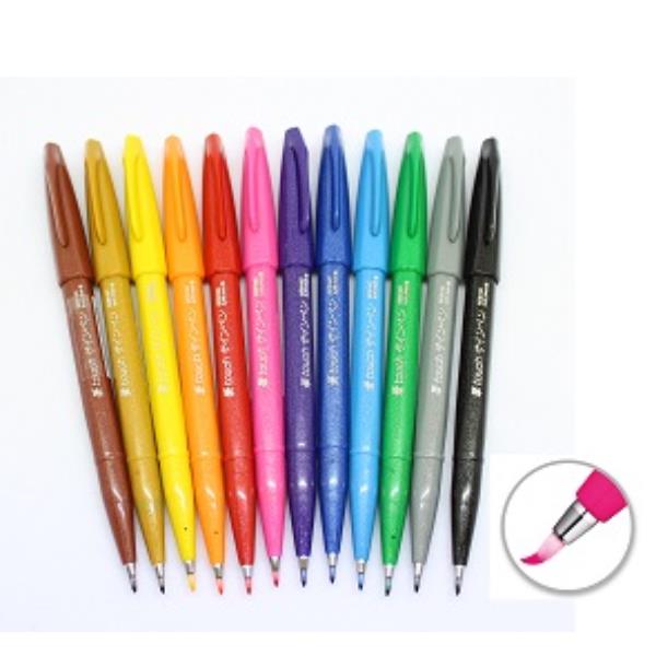 Sign Pen Brush Blu Pentel Ses15c C 4902506287199