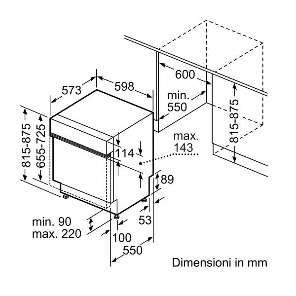 Lavast Semi 12cop D 60cm Homeconn Bosch Smi2its33e 4242005226863