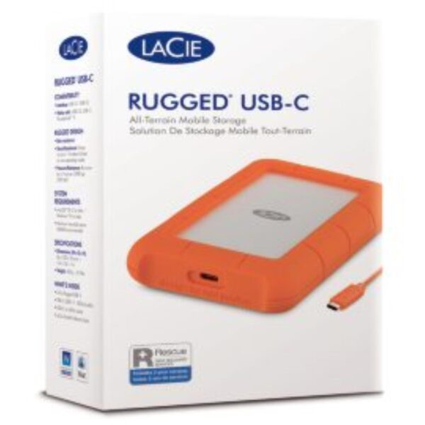 1tb Lacie Rugged Hdd Usb C Seagate Stfr1000800 3660619400140