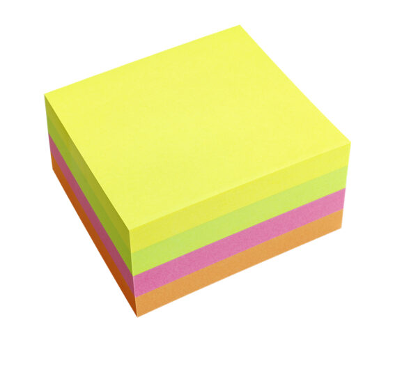 Cubo Biglietti Adesivi Assort Neon 75x75mm 320fg 70gr Starline Stl2526 8025133037978