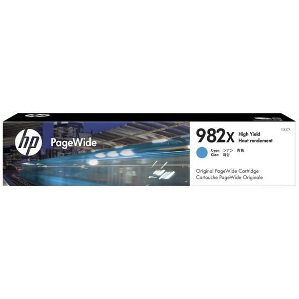 Hp original cyan pagewide cartridge 982x high yield 0190781050094