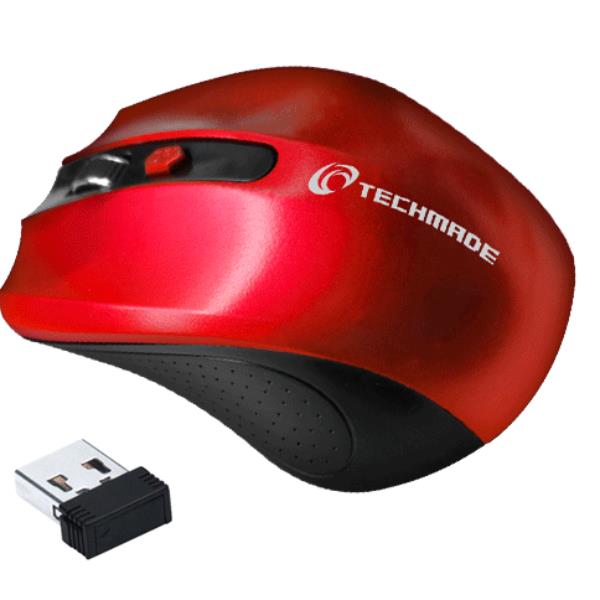 Techmade Mouse Wirelesstm Xj30 Red Prodotti Bulk Tm Xj30 Red 8099990140102