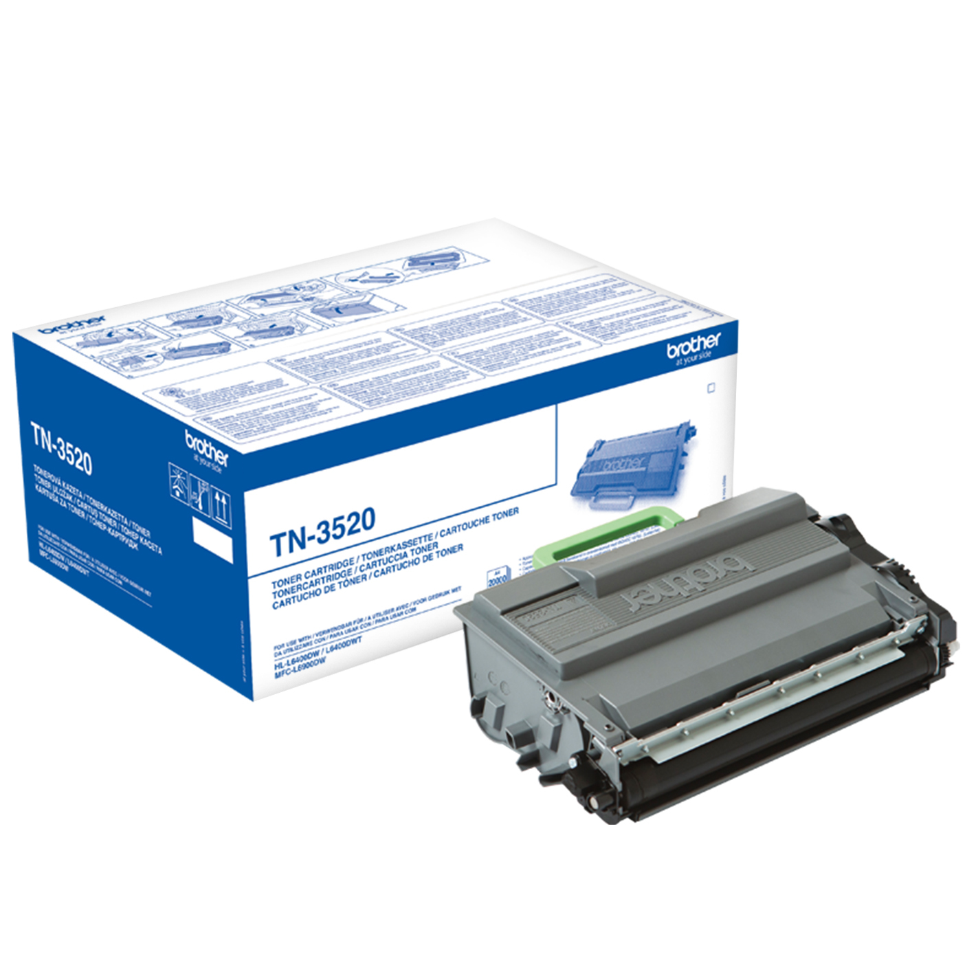 Toner da 20 000 Pagine Brother Consumables Ink Tn3520 4977766755672