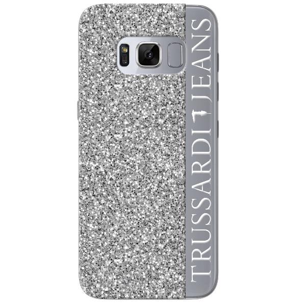 Trussardi Glitter Silver Galaxy S8 Benjamins Trugs8glitters 8034115950754