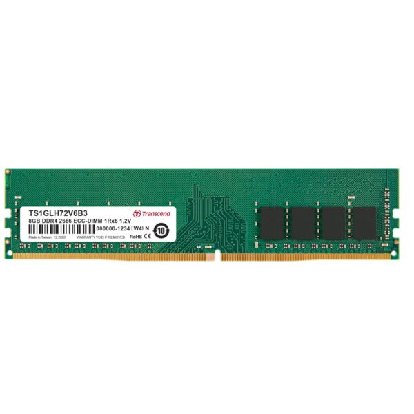 8gb Ddr4 2666 Ecc Dimm Cl19 Transcend Ts1glh72v6b3 760557849612