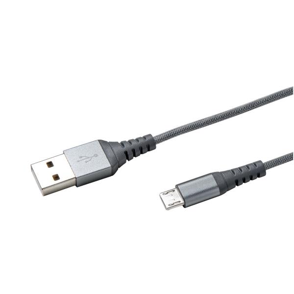 Usb Micro Nylon Cable Sv Celly Usbmicronylsv 8021735725022