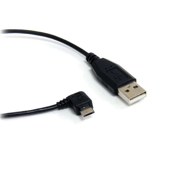 1ft Micro Usb Cable a To Righ Startech Cables Uusbhaub1ra 65030840996