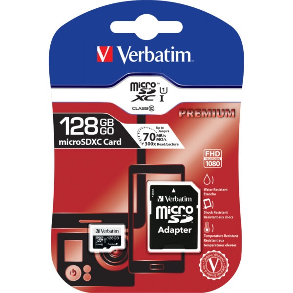 Micro Sd Card 128gb Hc Classe 10 Fino a 45mb S 44085 23942440857