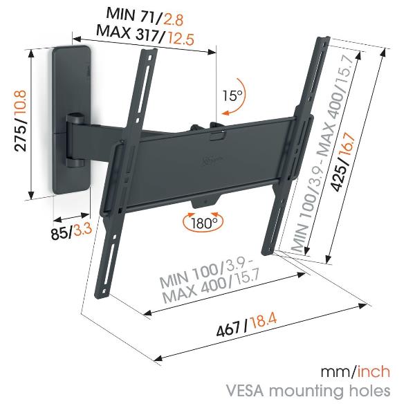 Tvm 1443 Full Motion Medium 32 65 Vogels Vog1814430 8712285349409