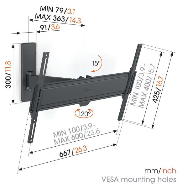 Tvm 1623 Full Motion Large Vogels Vog1816230 8712285356445