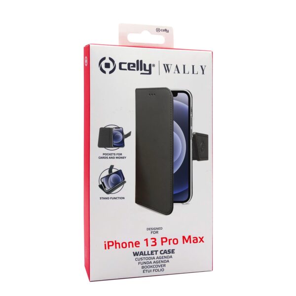 Wally Case Iphone 13 Pro Max Black Celly Wally1009 8021735190318