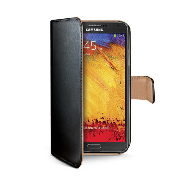 Black Pu Wallet Case Galaxy Note 3 Celly Wally366 8021735091455