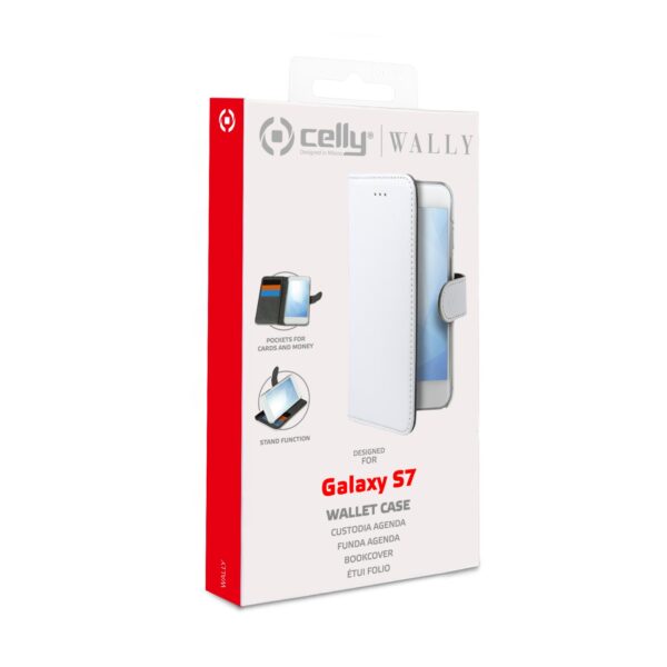 Wally Case Galaxy S7 White Celly Wally590wh 8021735719366