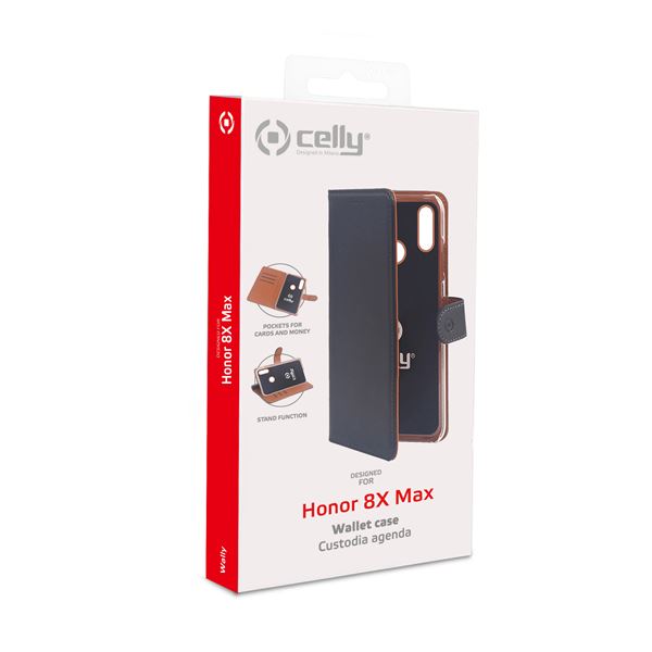 Wally Case Honor 8x Max Black Celly Wally812 8021735747550