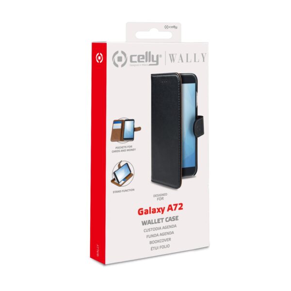 Wally Case Galaxy A72 5g 4g Black Celly Wally949 8021735764427