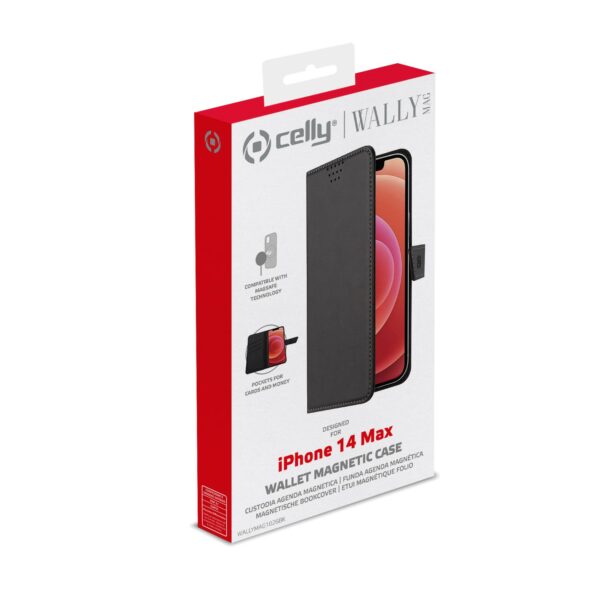 Wallymag Iphone 14 Plus Black Celly Wallymag1026bk 8021735198659