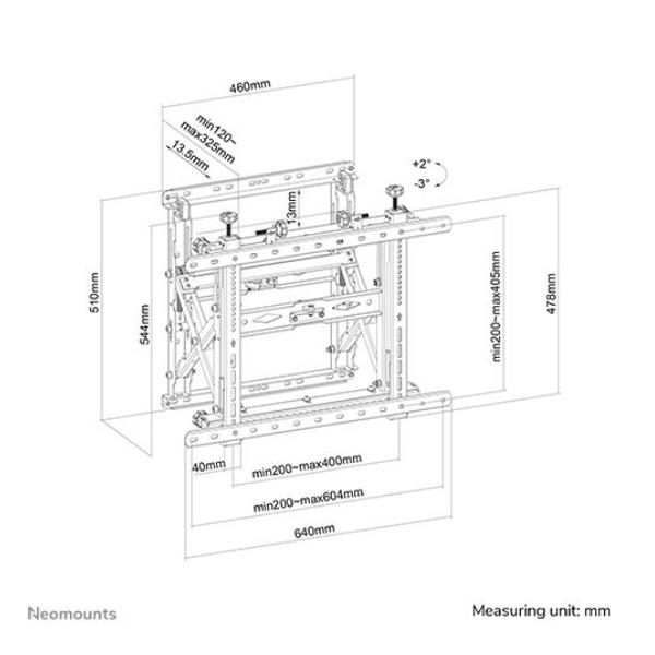 Staffa Videowall Wl95 900bl16 Neomounts By Newstar Wl95 900bl16 8717371449452