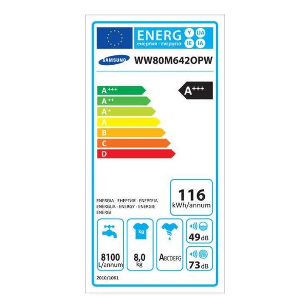 Lavat Qdrive Addw 8kg a 40 1400g Samsung Ww80m642opw 8801643148706