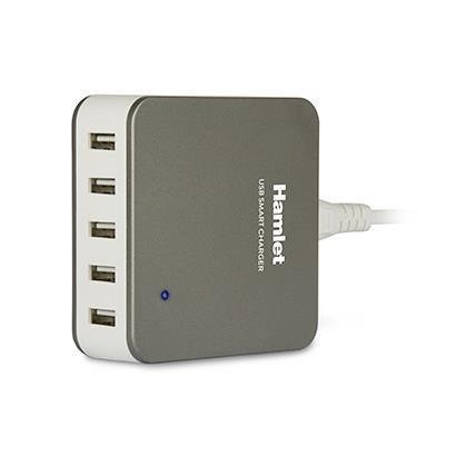 Usb Charger 5 Ports Hamlet Xpwc540slv 8000130591494