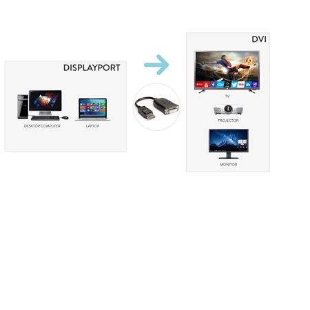 Cavo Displayport 4k 1 2v a Dvi 24 5 Hamlet Xvadp12 Dvac 8000130591722