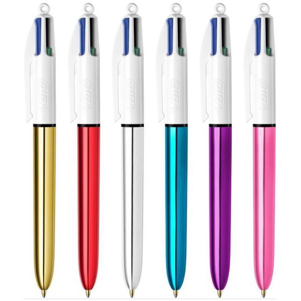 Penna 4 Colour Shine Bic 964775 3086123537637