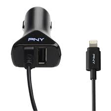 Lightning Usb Car Charger Blk Pny Accessories P Dc Ln K01 04 Rb 3536403347161