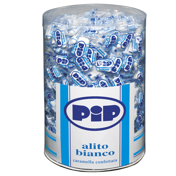 Caramelle Confettate Pip Alito Bianco Barattolo 800 Pz 6252500 8003440111314