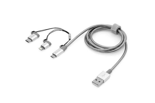 Cavo Usb 1 M Usb a Micro Usb B Alluminio Grigio Verbatim Cod 48862