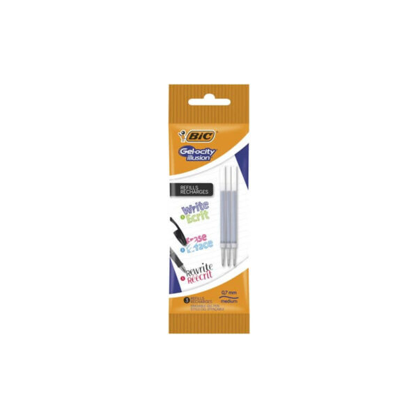 Refill Bic Gelocity Illusion Pz 3 Nero Bic 964820 3086123538085