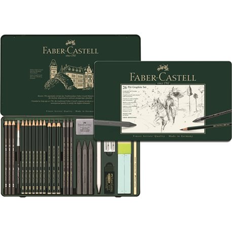 Set Metallo Pitt Monocr 26 Pz Faber Castell 112974 4005401129745