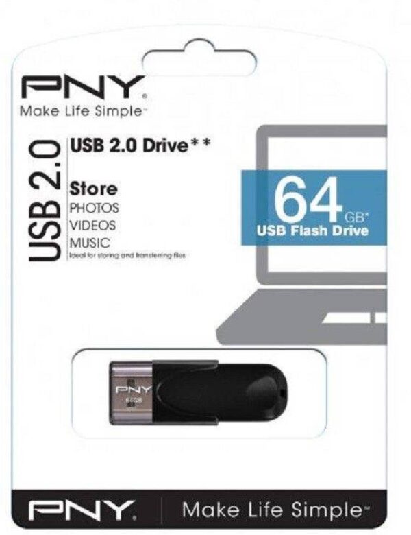 Pny Attache 4 Usb2 0 64gb Pny Usb Drive Fd64gatt4 Ef 3536401519386